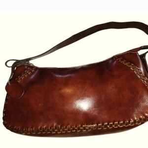 100% leather hand made retro mini shoulder bag